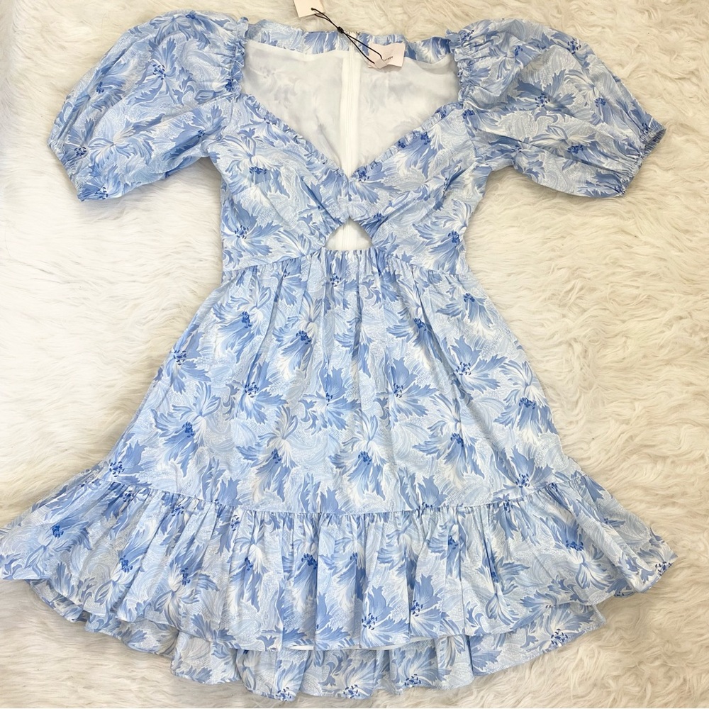 CINQ A SEPT BLUE KAYLA DRESS - Picture 4 of 8